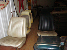 Classic Chevrolet auto seats, vintage Chevy car seats, antique Chevy car seats, vintage Chevy interior upholstery, classic Chevy car front seats & back seats