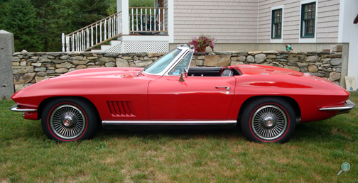 1967 Chevrolet Corvette Roadster, restored vintage Chevy show car