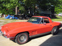 1967 Chevrolet Corvette Roadster, restored vintage Chevy show car