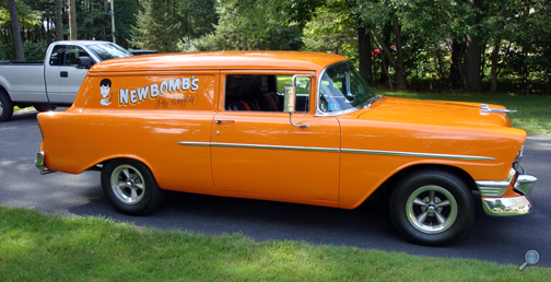 1956 Chevrolet Sedan Delivery, Chevy Pie Wagon, restored Chevy classic show cars