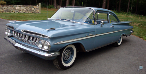 1959 Chevrolet Bel Air 2-Door Sedan, restored vintage Chevy show car