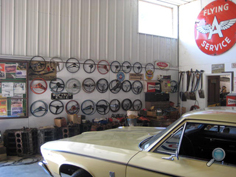 Vintage Chevy auto parts warehouse, classic Chevy car NOS replacement parts, vintage Chevrolet car parts, engines, fenders, hoods