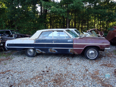 Vintage Chevy junkyard car parts, used Chevrolet auto salvage yard parts engines fenders bumpers, Freetown MA